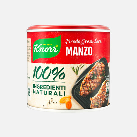 Brodo in scatola e dadi da brodo