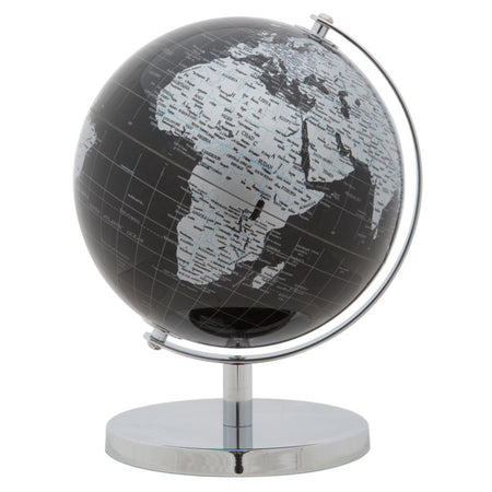 Mappamondo girevole con base in metallo per decorazione interni