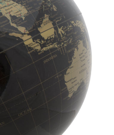 Mappamondo girevole con base in metallo per decorazione interni