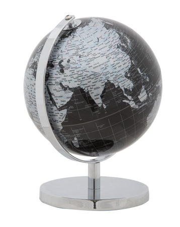 Mappamondo girevole con base in metallo per decorazione interni