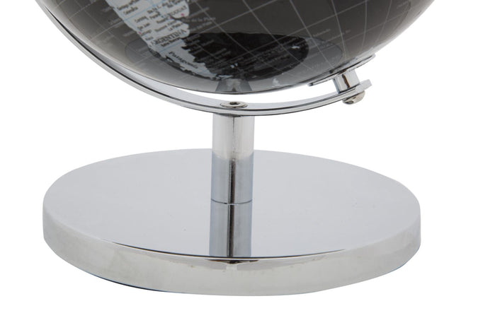 Mappamondo girevole con base in metallo per decorazione interni