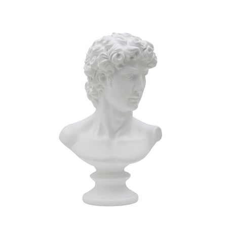 Scultura romana stile museo in poliresina colore bianco per decorazioni ambienti