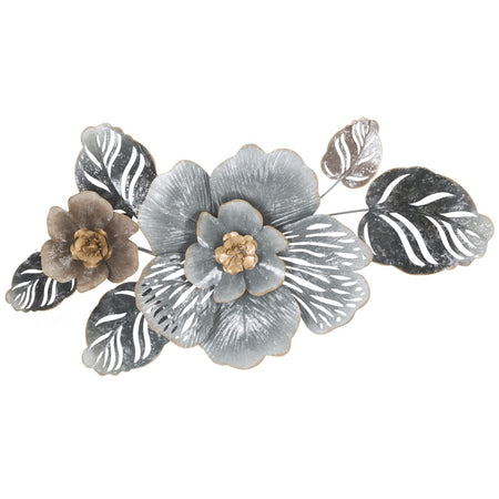 Composizione floreale decorativa Greys in ferro per decorazioni ambienti