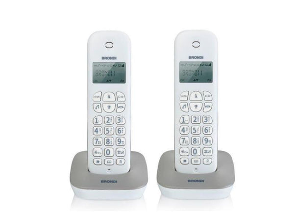 TELEFONO CORDLESS GALA TWIN BIANCO/GRIGIO
