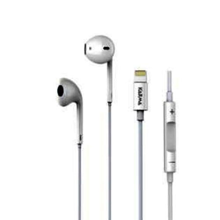 Cuffie Auricolari Stereo Lightininh Bluetooth - collega tramite connettore Apple ma sfrutta la trasmissione bluetooth - Colore Bianco