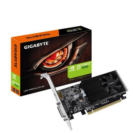 Scheda video Gigabyte GeForce GT 1030 D4 2G - Low Profile - 64bit - 2GB GDDR4 - 1x DVI-D, 1x HDMI - Clock 1177 MHz / 1417 MHz - Pci-express