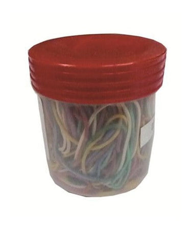 ELASTICI GOMMA ASSORTITI BARATTOLO 100 GRAMMI