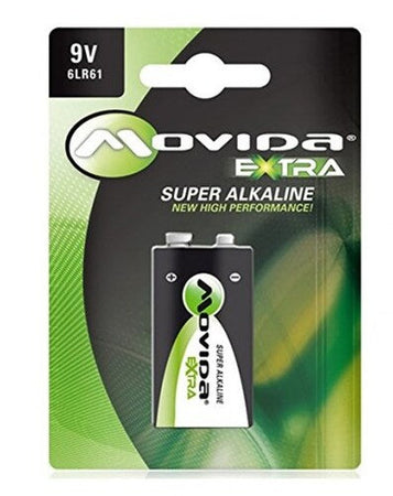 Confezione 1 batteria Alcalina movida - 9V - Batteria monouso - 6LR61
