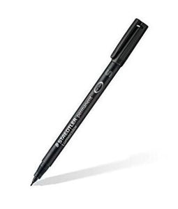MARCATORE A PUNTA SINTETICA LUMOCOLOR PERMANENT 313 0.4MM NERO (10 PZ)