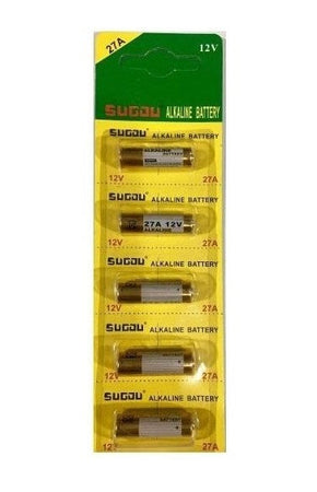 BATTERIE ALKALINE 27A 12V (5 PEZZI)