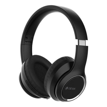 Cuffia wireless EM039 V2 bluetooth versione 5.2 ricaricabili - con padiglioni anti-allergici - Colore Nero
