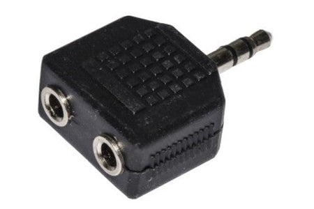 Adattatore Sdoppiatore audio stereo 3,5 mm maschio - 2 x 3,5 mm femmina