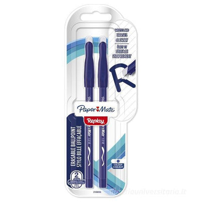 BLISTER 2 PENNE CANCELLABILI REPLAY COLORE BLU (30410997)