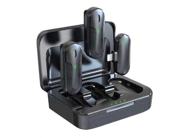 Doppio Microfono Wireless Con Connessione TipO-C