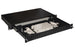 CASSETTO FIBRA OTTICA 24 PORTE PER ADATTATORI SC DUPLEX 1 UNITA' PER INSTALLAZIONE 19 NERO CON BINARI TELESCOPICI (LKFO24SCDN)