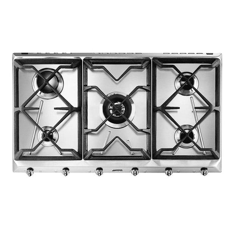 PIANO COTTURA A GAS 90CM - COMANDI FRONTALI - INOX (SRV596GH5)