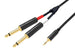 CAVO 3.5MM ST / 2X 6.3MM MONO - 3MT (RDM C43)