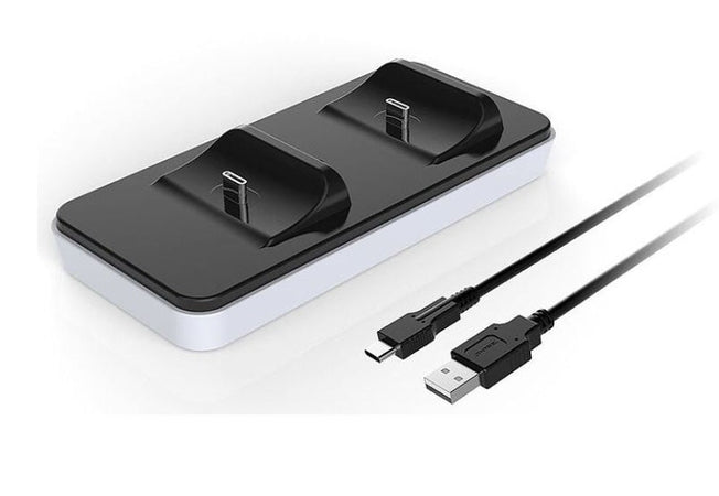 Raptor-Gaming dock per ricarica Gamepad - Ricarica due controller Playstation 5 DualSense