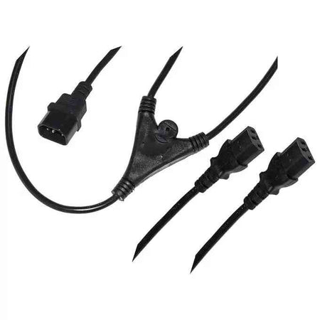 CAVO ALIMENTAZIONE SDOPPIATORE 1M VDE E IEC - 2F VDE IEC - 1.8 MT. (LKIECX2)