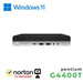 PC HP 600-800 G3 MINI PC INTEL G4400T 16GB 128GB SSD + 500GB HDD WINDOWS 11 PRO + NORTON ANTIVIRUS + WEBCAM - RICONDIZIONATO - GAR. 12 MESI