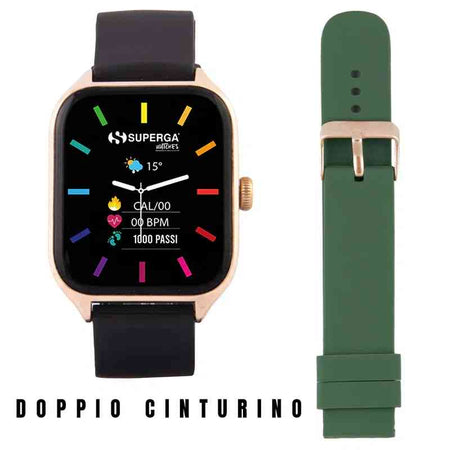 Orologio Smartwatch Superga Watch Winner Gold - Orologio Unisex SwT-Stc006 - Cassa In Alluminio 42mm - Android/ios/apple - Bt Calling (chiamate In vi