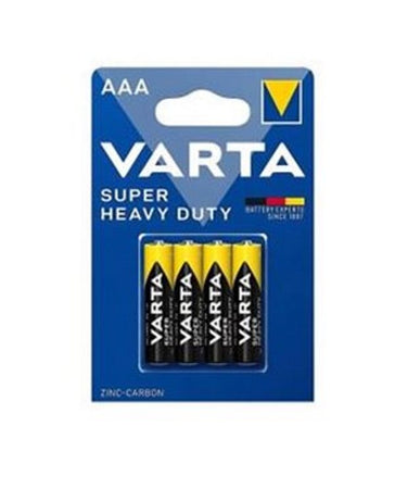 Confezione 4 batterie MINISTILO Varta Superlife - zinco / carbone - Tipo MiniStilo "AAA" Zinco Carbone - 1.5V