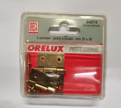 ORECA - CERNIERE SEMILARGHE 30X30MM 2PZ