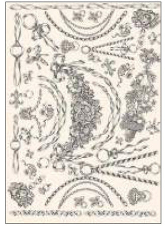 CALAMBOUR - FOGLIO DI CARTA DECOUPAGE "PR 18"