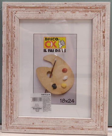 FAR S.P.A - CORNICE "BONNARD" 40MM - 18X24CM COL. 102 - IN LEGNO PINO
