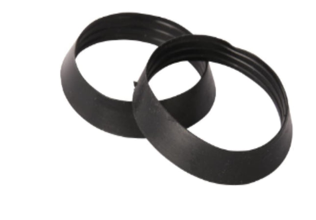 GUARNIZIONE A CUNEO PLASTICA PER SIFONE 1/4" - IN PLASTICA COLORE NERO **