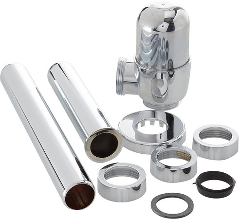MASIDEF - SIFONE A BOTTIGLIA 1 1/4" IN ABS CROMATO - PER BAGNO