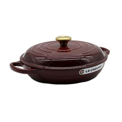 Le creuset signature cast iron shallow casserole 30cm rhone (21180309494441) - 153650