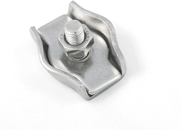 2 PEZZI - MORSETTO "SIMPLEX" PER FUNI IN ACCIAIO ZINCATO Ø3MM