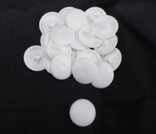CONFEZIONE DA 20 PEZZI - TAPPI COPRIVITE PER "PH" E "PZ" - PLASTICA COLORE BIANCO