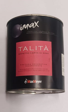 MAX MEYER - 1lt - FINITURA VELATA DECORATIVA TRASPARENTE - EFFETTO CARTA DI RISO - COLORE "TALITÀ"