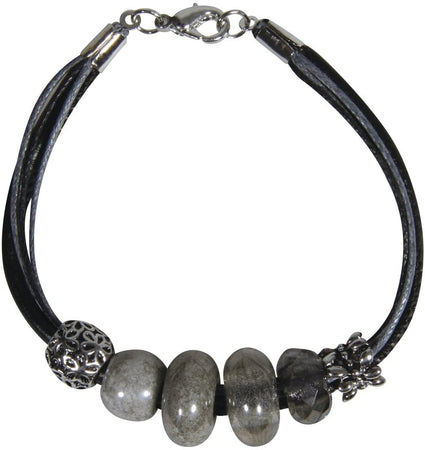 RAYHER - SET BRACCIALETTO "CELINE" - COLORE GRIGIO/NERO