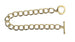 RAYHER - BRACCIALETTO A MAGLIE CON CHIUSURA AD INCASTRO - PLACCATO ORO 18CM