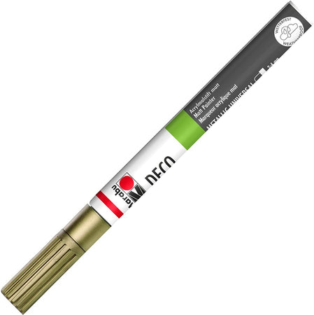 MARABU - PENNARELLO "DECO PAINTER" MATT - CON PUNTA 2-4MM - COLORE ORO 084