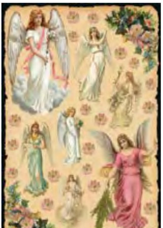 CALAMBOUR - FOGLIO DI CARTA DECOUPAGE "CAL 275"