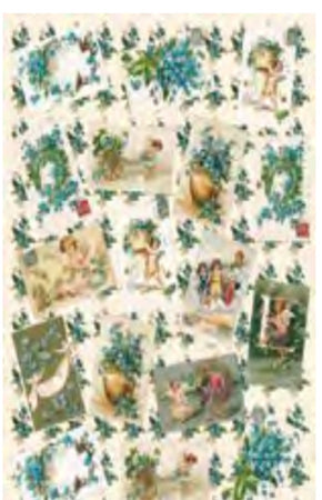 CALAMBOUR - FOGLIO DI CARTA DECOUPAGE "CAL 181"