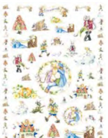 CALAMBOUR - FOGLIO DI CARTA DECOUPAGE "DECO EASY DE 12"