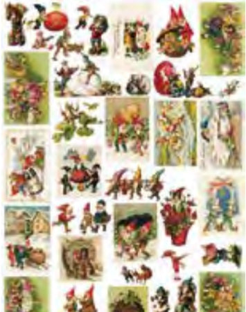 CALAMBOUR - FOGLIO DI CARTA DECOUPAGE "CAL 277"