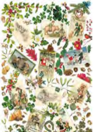 CALAMBOUR - FOGLIO DI CARTA DECOUPAGE "CAL 265"