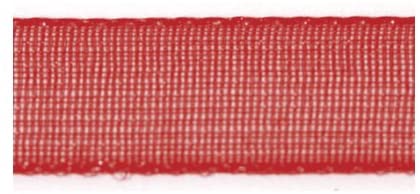 RAYHER - NASTRO DI RASO "ORGANZA" - COLORE ROSSO 7MMx10MT