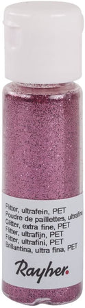 RAYHER - GLITTER ULTRAFINE "PET" 20ML - COLORE ROSA