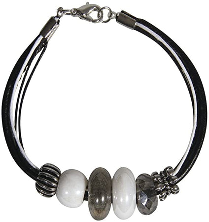RAYHER - SET BRACCIALETTO "CELINE" - COLORE BIANCO/NERO