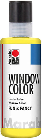 MARABU - "FUN&FANCY" COLORE A BASE D'ACQUA PER VETRI 8OML - COLORE GIALLO LIMONE 020