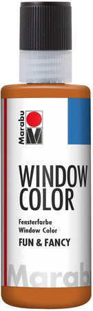MARABU - "FUN&FANCY" COLORE A BASE D'ACQUA PER VETRI 8OML - COLORE BRUNO CHIARO 047
