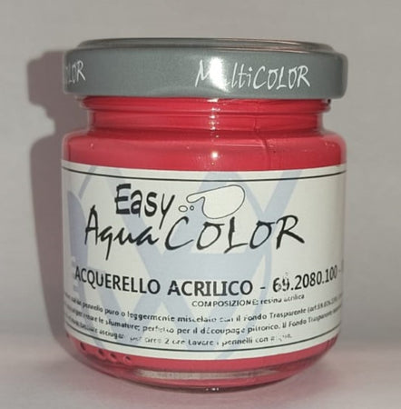HAMMELEY - EASY - ACQUERELLO ACRILICO "AQUA COLOR" 100ML - COLORE ROSSO