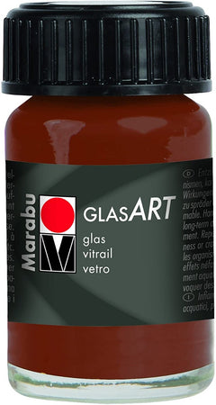 MARABU - "GLAS ART" BASE SOLVENTE PER VETRI - 15ML - COLORE BRUNO 440